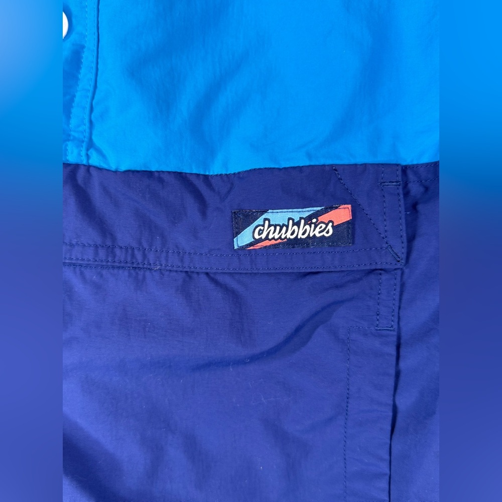 Chubbies Blue Reversible Pullover Medium - image 3